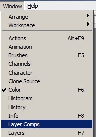 Histogram, Info, Layer Comps