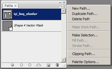 Navigator, Path, Tool Preset