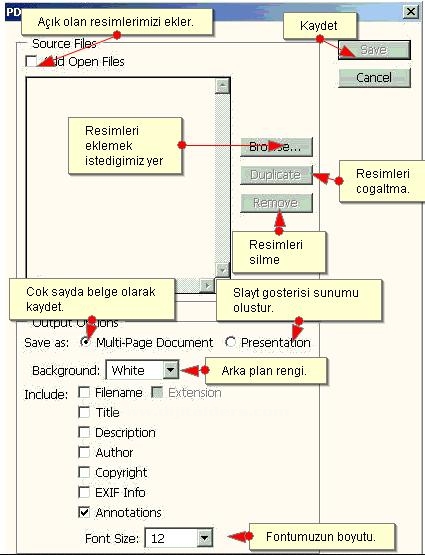 Automate Menüsünden Pdf Presentation