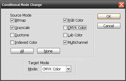 Automate menüsündenConditional Mode Change, Fit Image