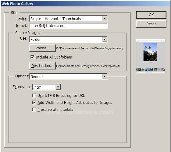 Automate Menüsü Web Photo Gallery