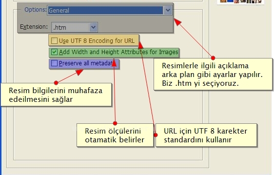 Automate Menüsünden Web Photo Galery