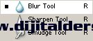 Blur, Sharpen ve Smudge Araçları