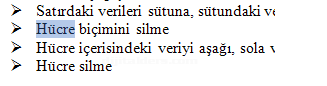 Office 2007 Bul Değiştir Git Menüsü