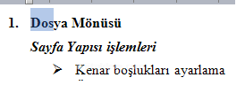 Office 2007 Bul Değiştir Git Menüsü