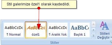 Office 2007 Stil İşlemleri