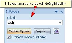 Office 2007 Stil İşlemleri