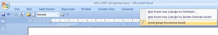 Office 2007 Stil İşlemleri