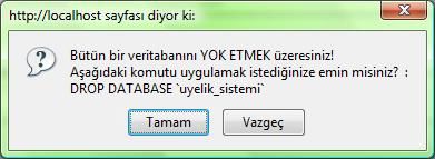 PhpMyAdmin Kullanımı