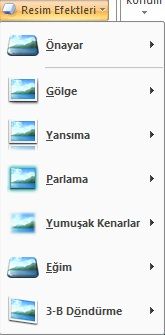 Office 2007 Resim Araçları