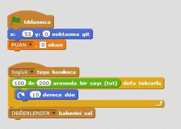 Scratch ile Çarkıfelek