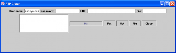 Grafik Arayüzüne Sahip FTP Dosya Upload Appleti