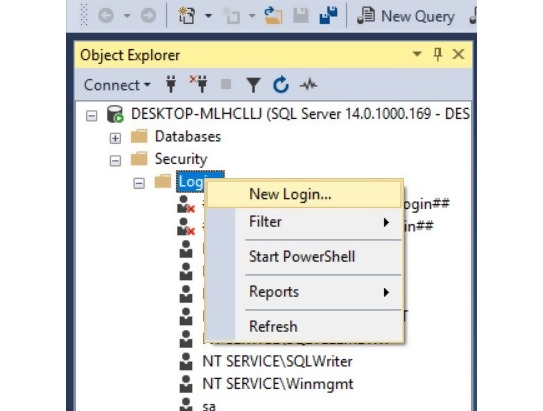 Sql Server Login User Oluşturma Ve Yetkilendirme