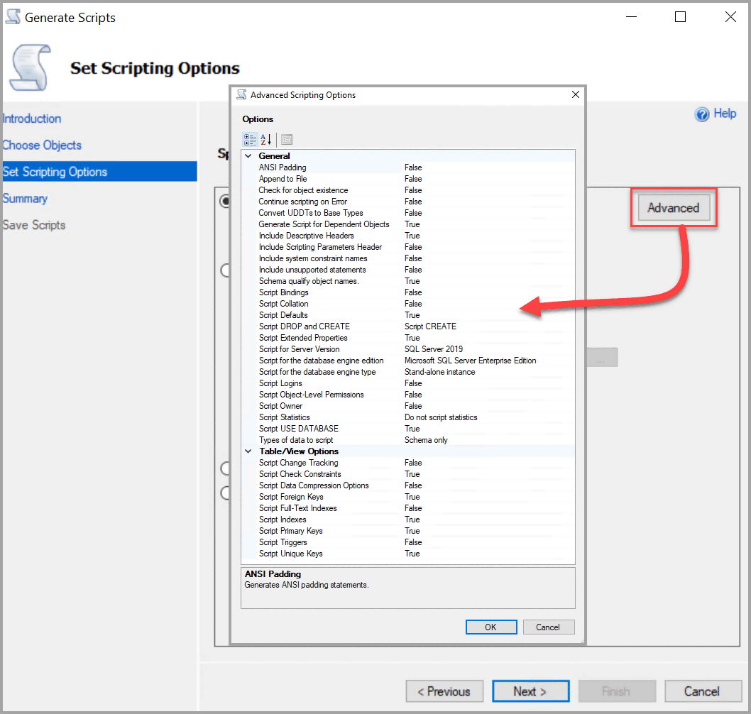 Mssql'den sql Dosyası Çıkartma